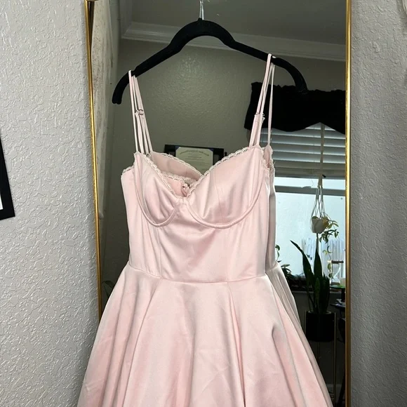 House of CB 'Mademoiselle' Ballerina Pink Satin Tulle Midi Dress NWOT House of CB 'Mademoiselle' Ballerina Pink Satin Tulle Midi Dress NWOT